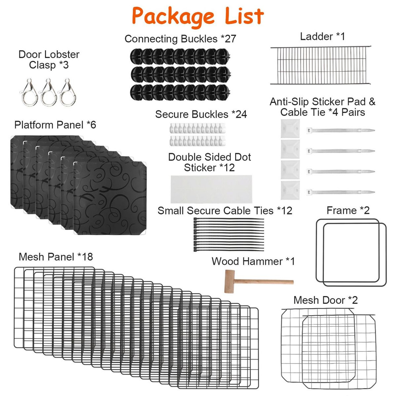 2-Tier Cat Kennel Cage  product image