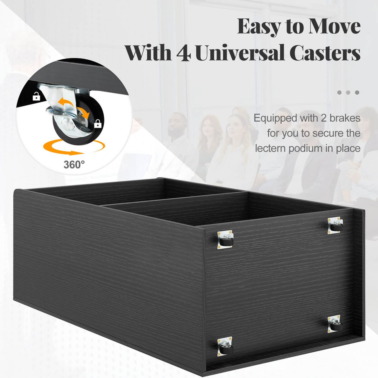 41" Presentation Podium with 2 Storage Shelves product image