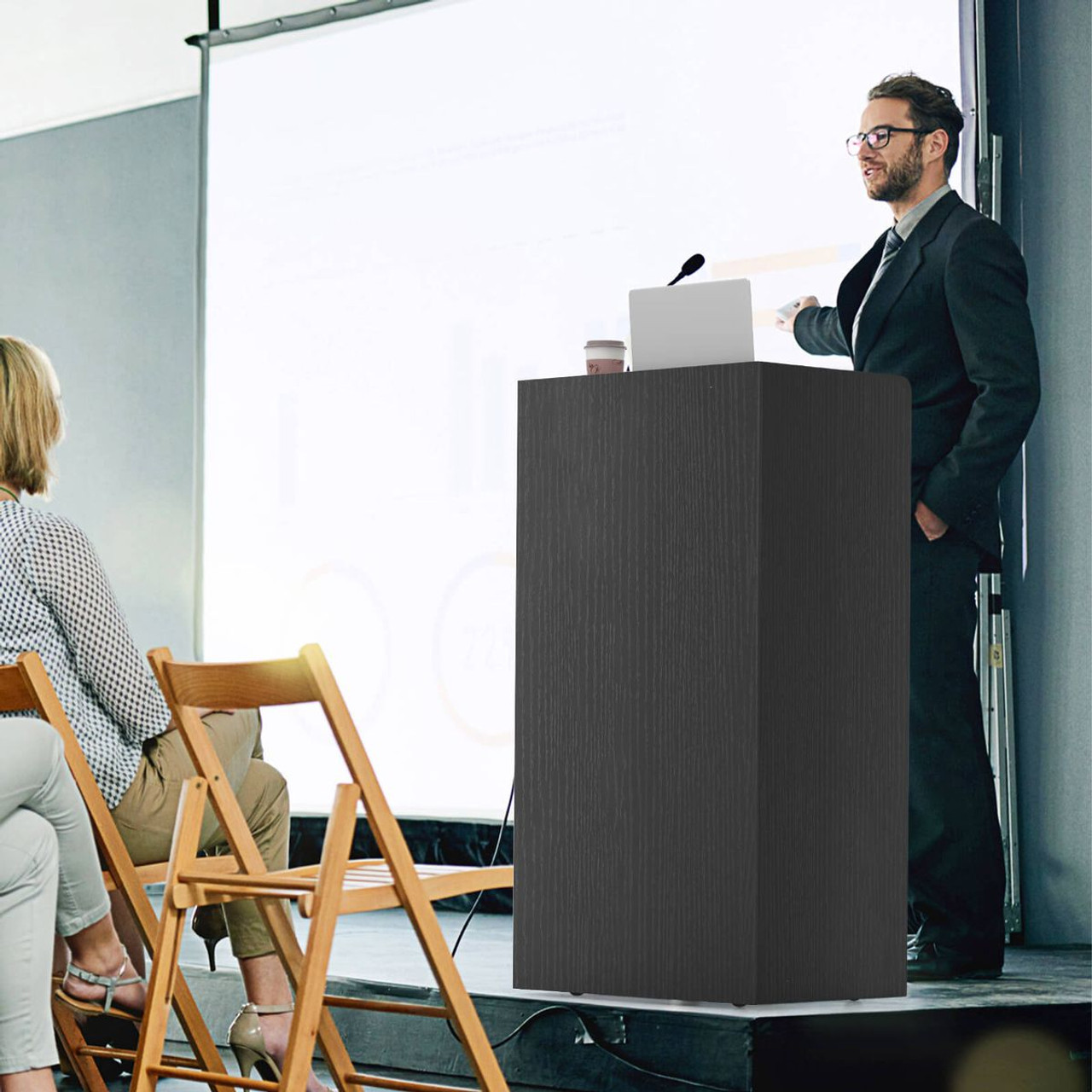 41" Presentation Podium with 2 Storage Shelves product image