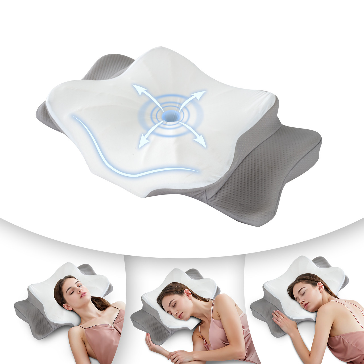 Memory Foam Cervical Pillow for Neck and Shoulder Relief  product image