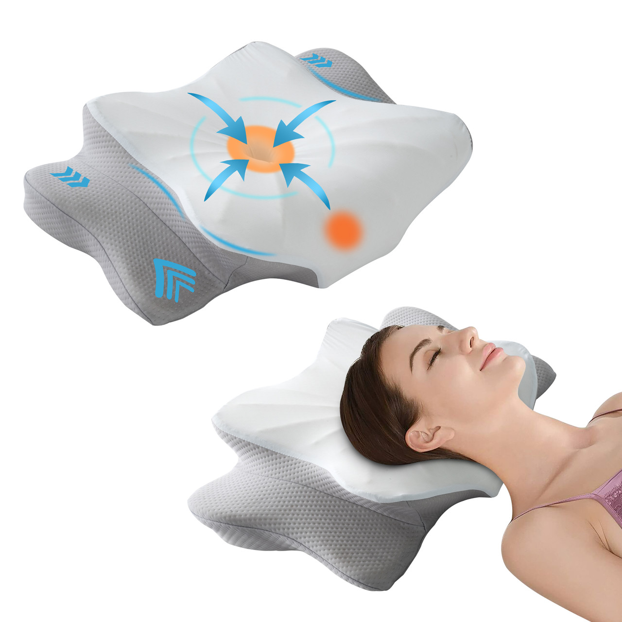 Memory Foam Cervical Pillow for Neck and Shoulder Relief  product image