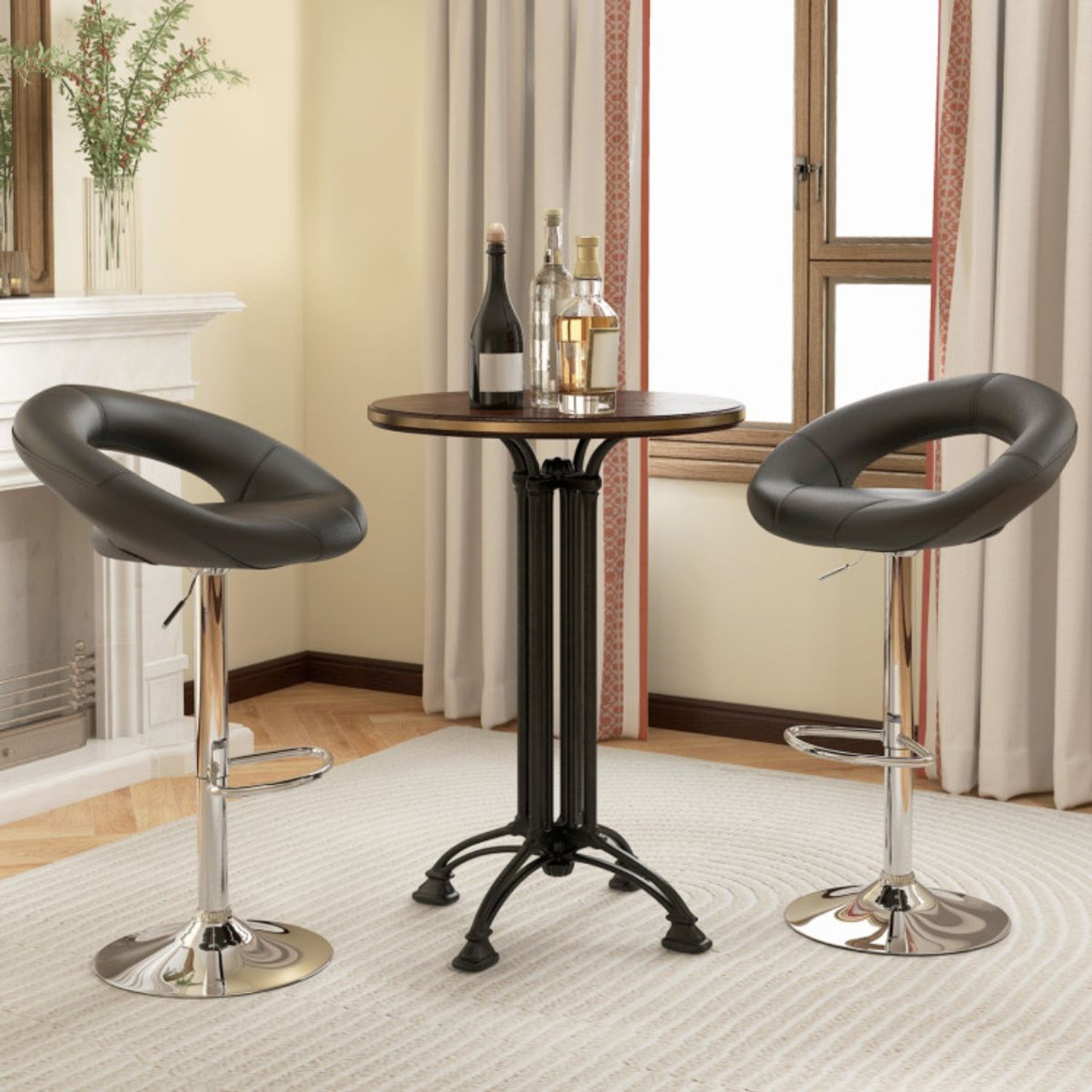 Adjustable Bar Stool Swivel Pub Chairs (Set of 2)  product image