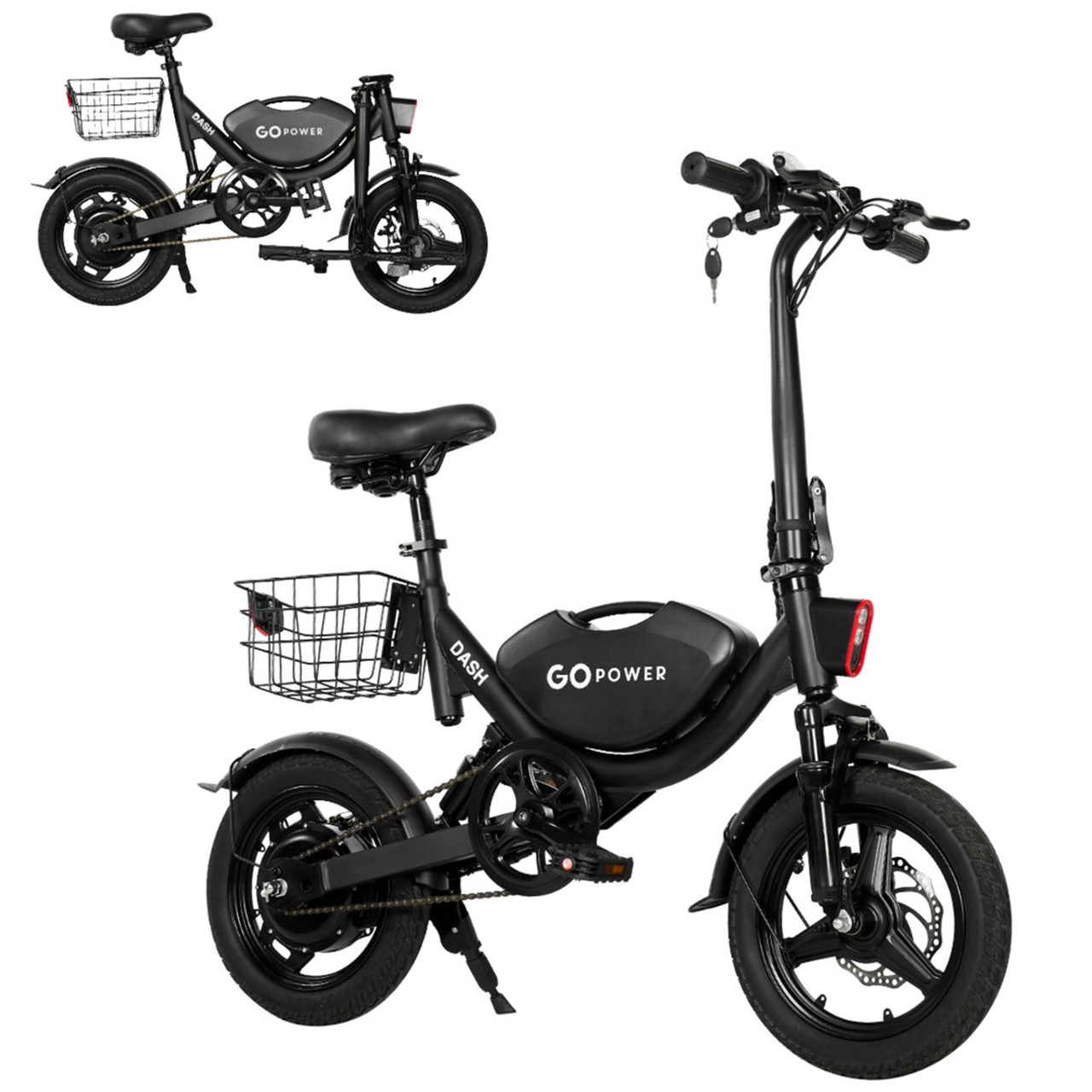 GoPower Compact Folding Adult Mini E-Bike  product image