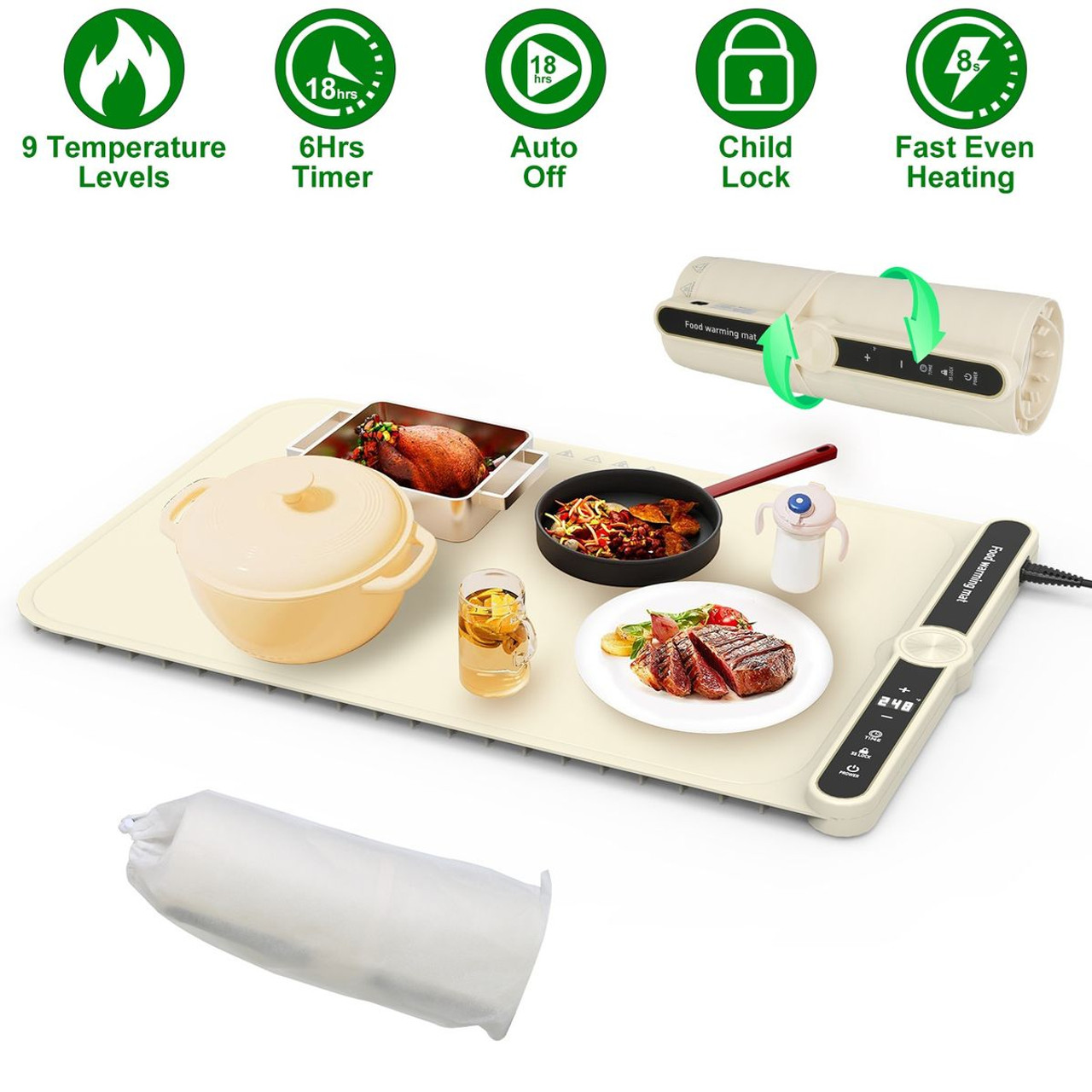 Roll-up Food Warming Mat (2 Sizes) product image