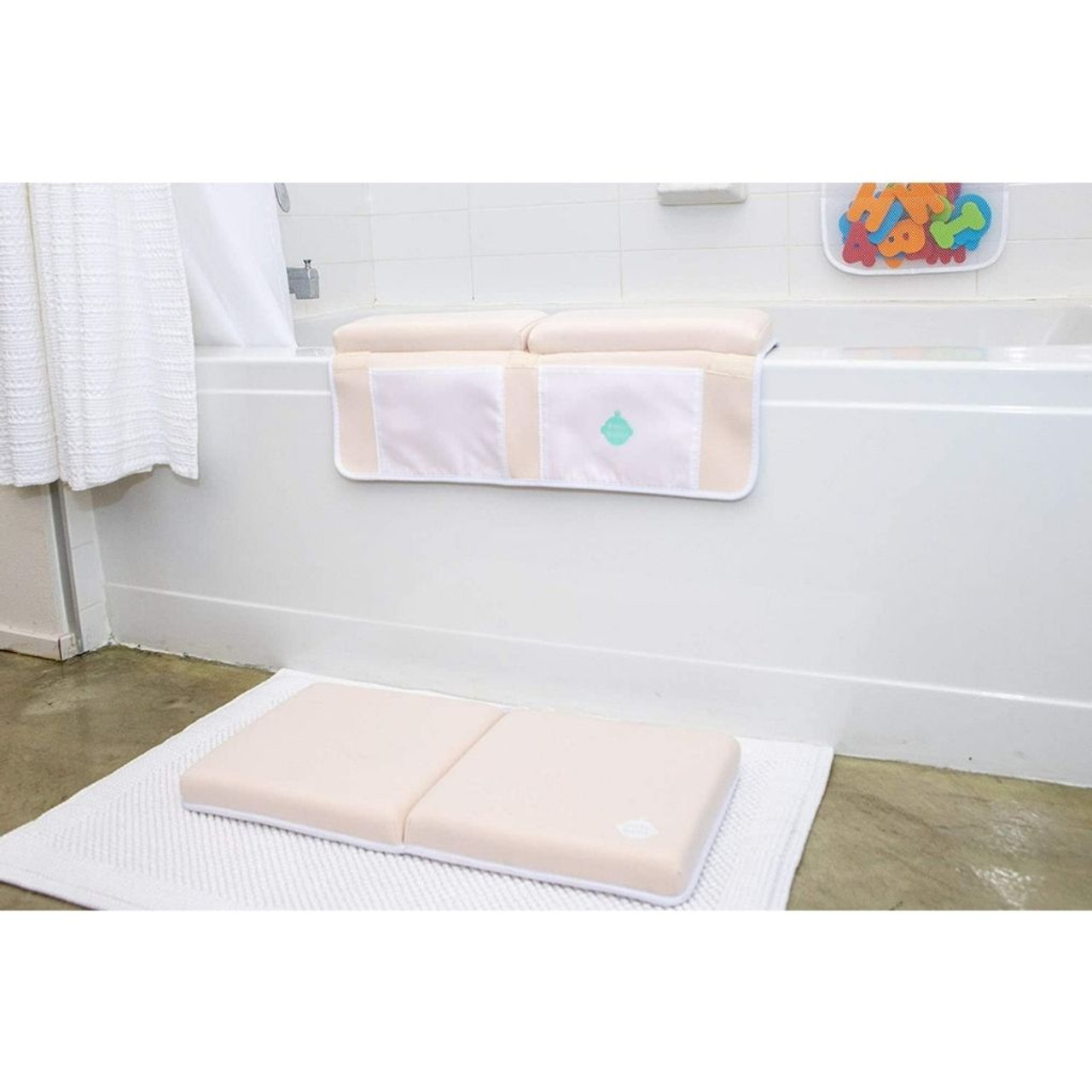 Easy Baby® Bath Kneeler and Elbow Rest Pad with Foam Toys and Organizer product image