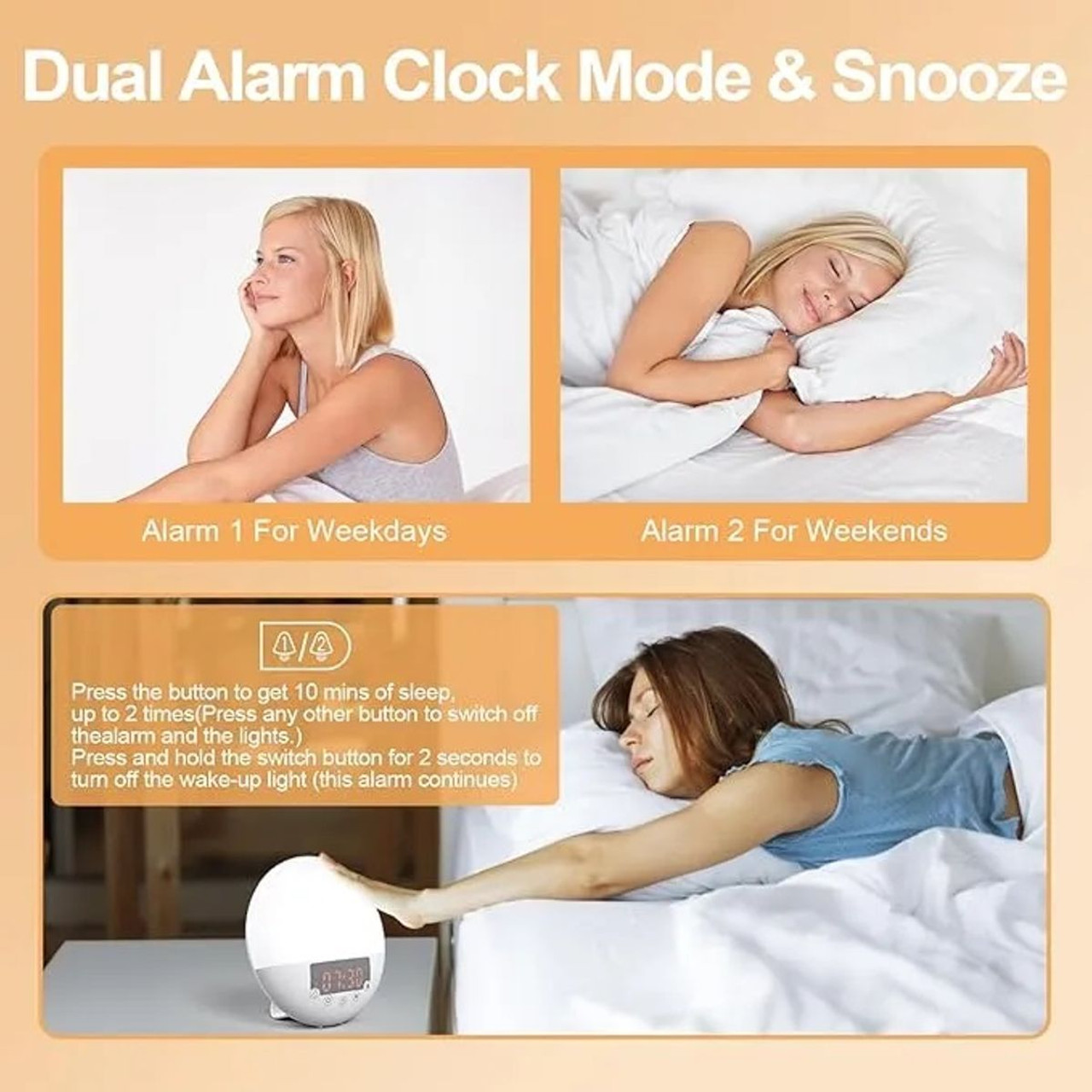 Wake-up Light Sunrise Alarm Clock product image