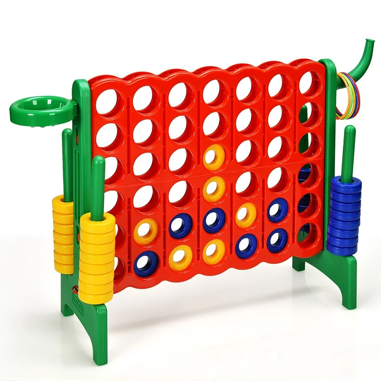 4-in-a-Row Giant Game Set with Basketball Hoop (Optional Carrying Bag) product image
