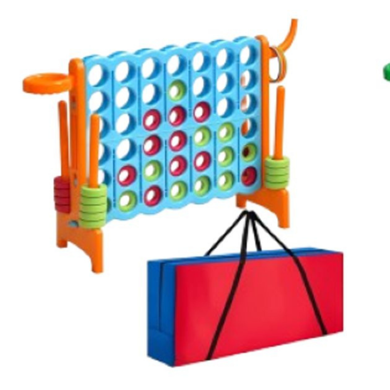 4-in-a-Row Giant Game Set with Basketball Hoop (Optional Carrying Bag) product image