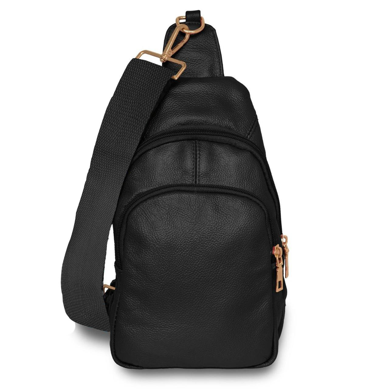 Adjustable Genuine Leather Shoulder Sling Bag product image