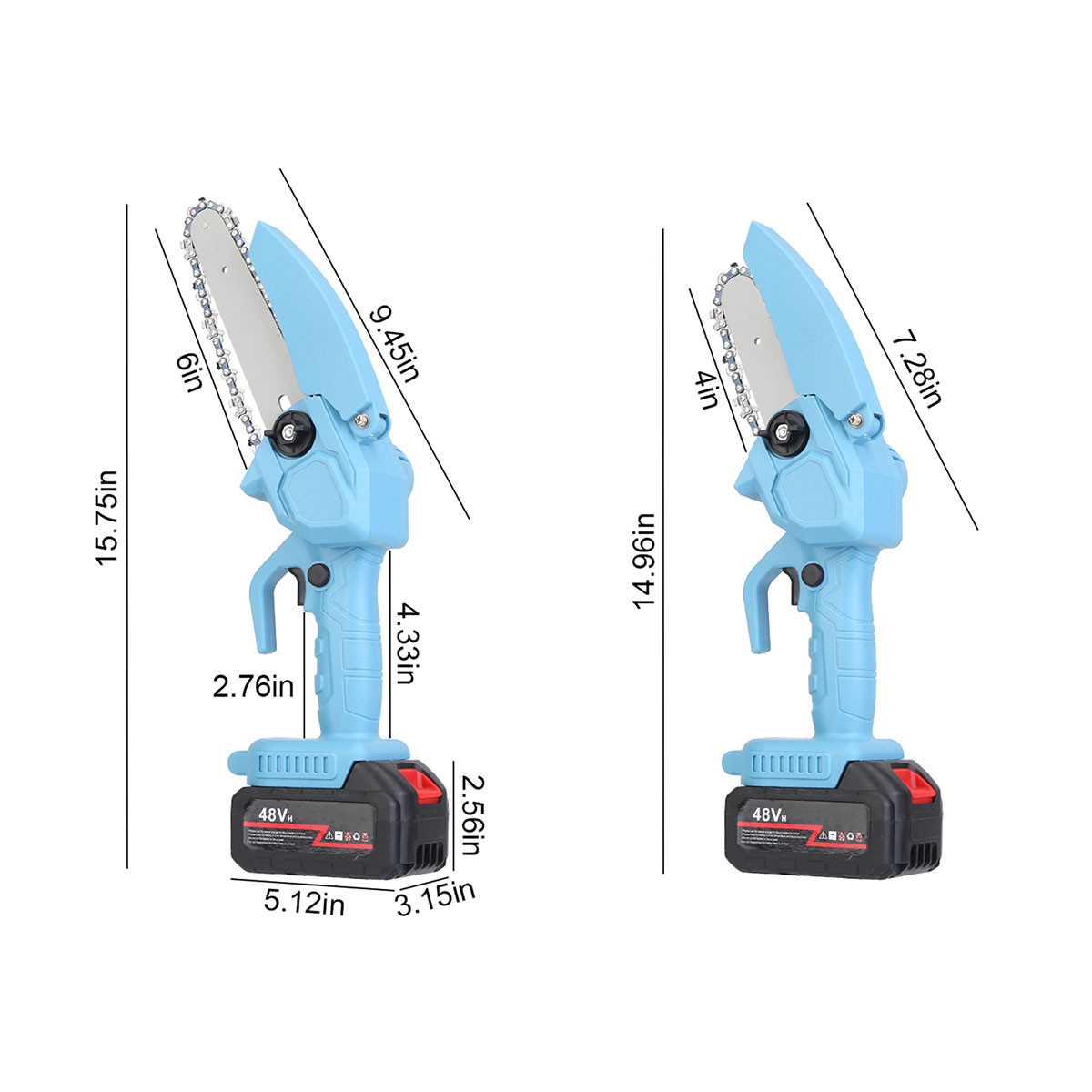 Electric Mini Chainsaw with 2 Chain Sizes product image