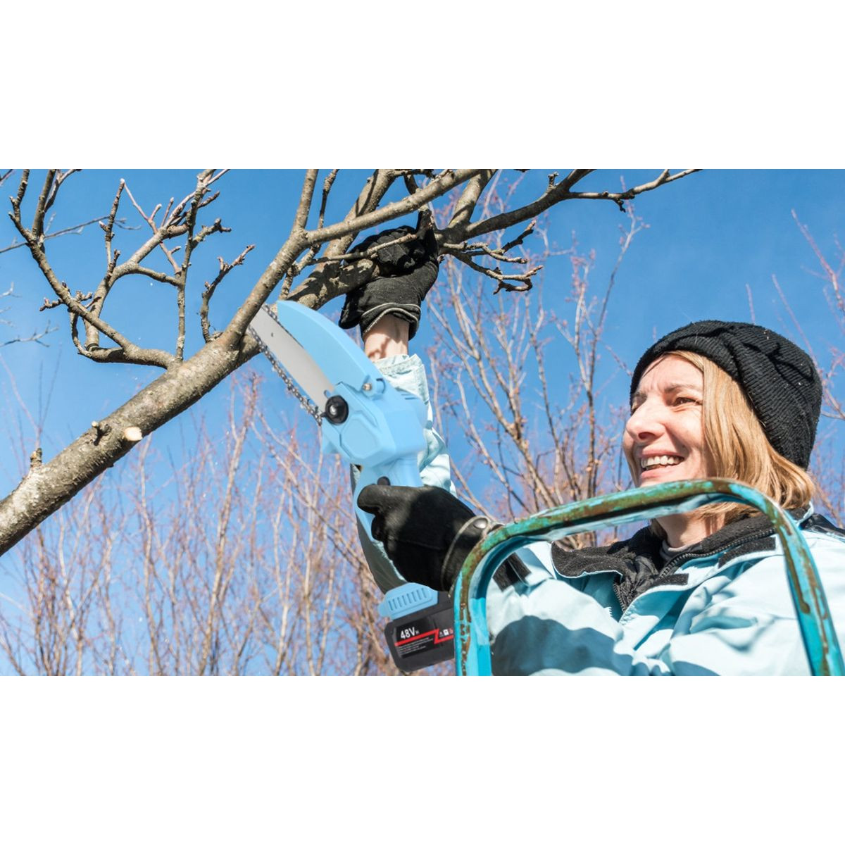 Electric Mini Chainsaw with 2 Chain Sizes product image