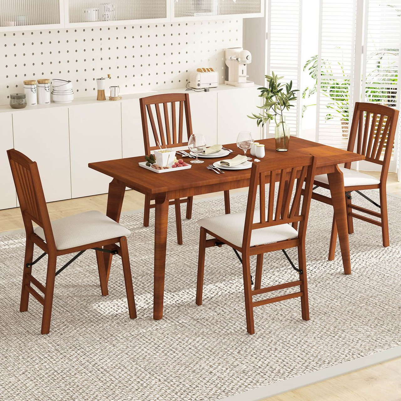 Kitchen Chairs with Rubber Wood Frame (2- or 4-Pack) product image