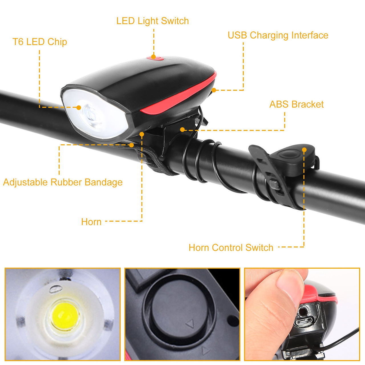 10,000-Lumen Rechargeable LED Bike Headlight product image 10,000-Lumen Rechargeable LED Bike Headlight product image
