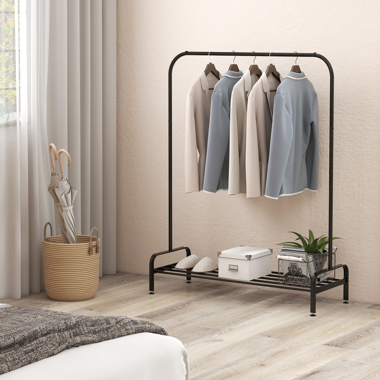 Industrial Heavy Duty Metal Garment Rack product image