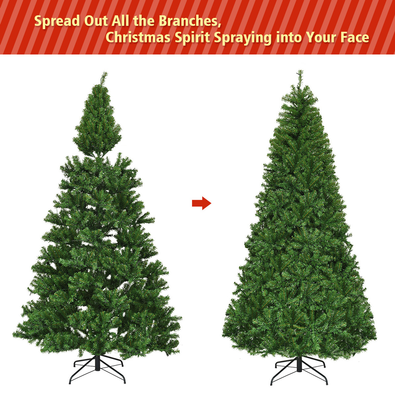 8Ft. Pre-Lit Artificial Christmas Tree with 750 LED Lights product image 8Ft. Pre-Lit Artificial Christmas Tree with 750 LED Lights product image