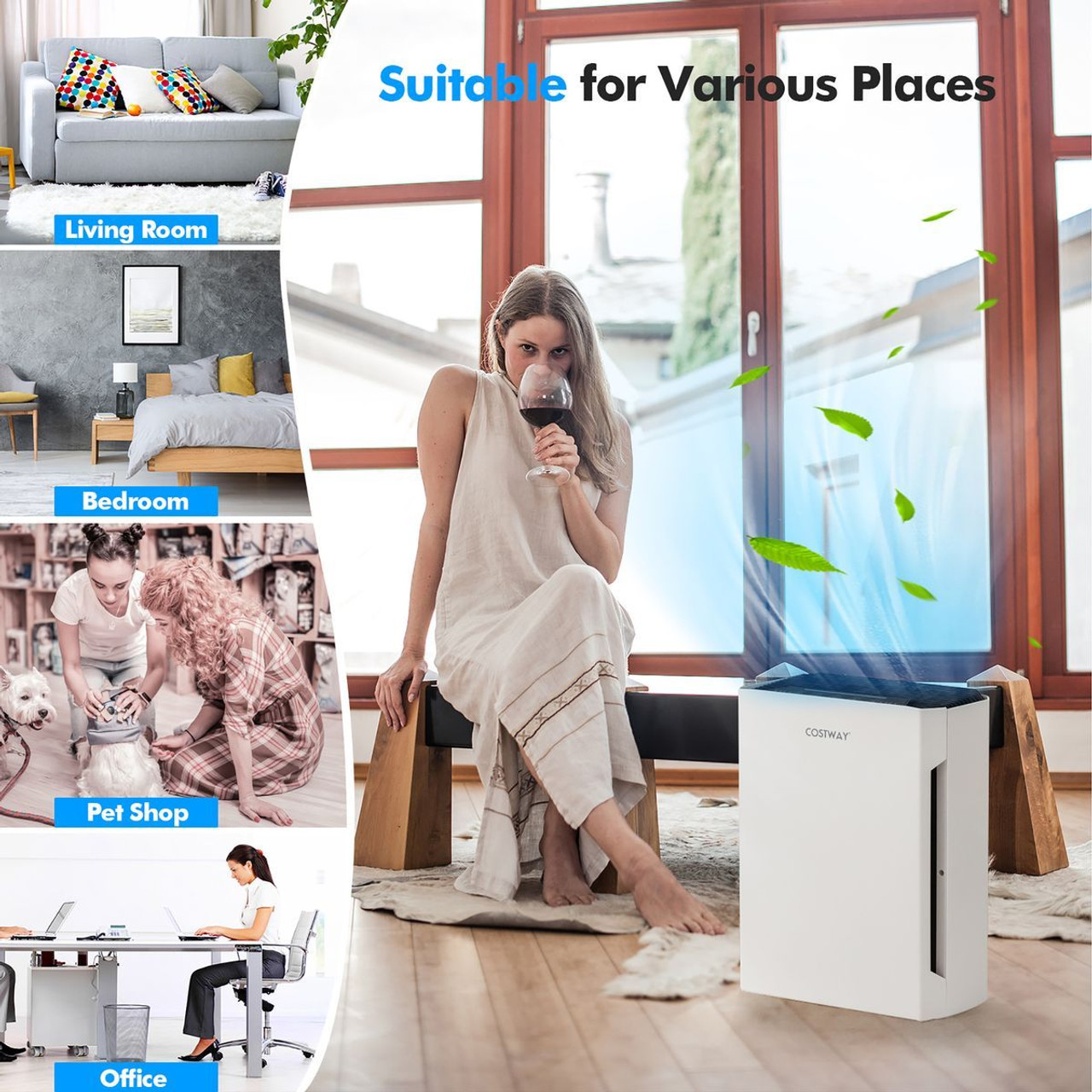 Air Purifier with Sleep Mode or Replacement Air Filters  product image
