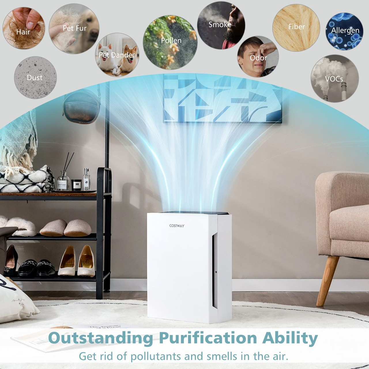 Air Purifier with Sleep Mode or Replacement Air Filters  product image