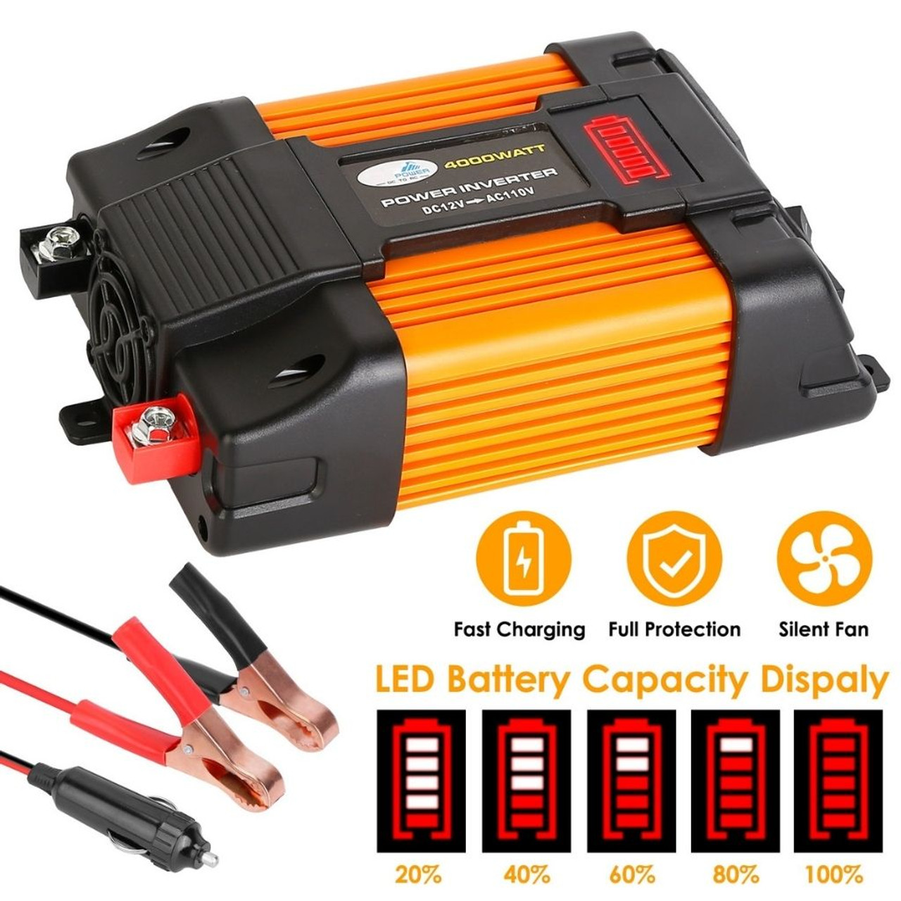 iMounTEK® 500W Car Power Inverter with USB and AC Outlets product image
