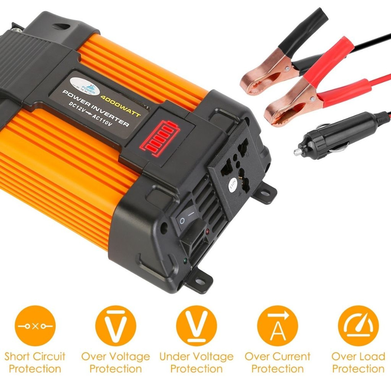 iMounTEK® 500W Car Power Inverter with USB and AC Outlets product image