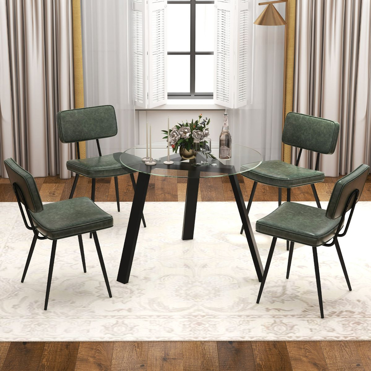 PU Leather Vintage Dining Chairs (Set of 2) product image