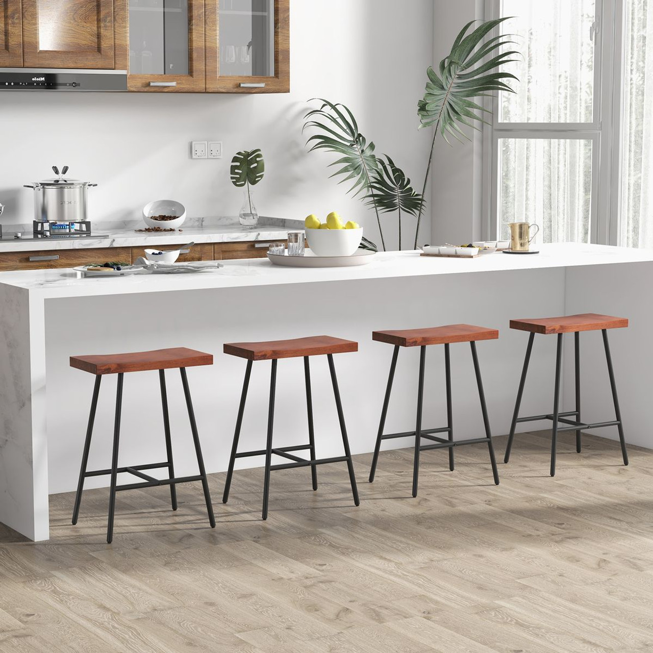 Industrial Saddle Stools (Set of 2) product image