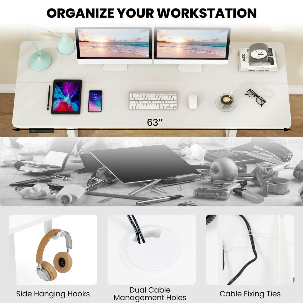 Adjustable  Electric  Stand Desk product image
