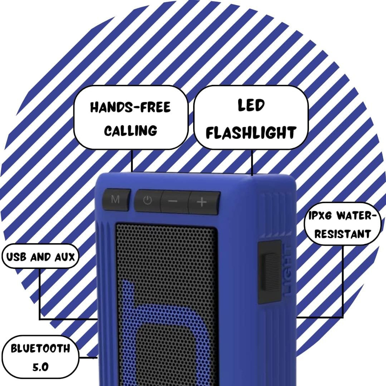 Bumpboxx Retro Pager-Style Portable Bluetooth Speaker product image