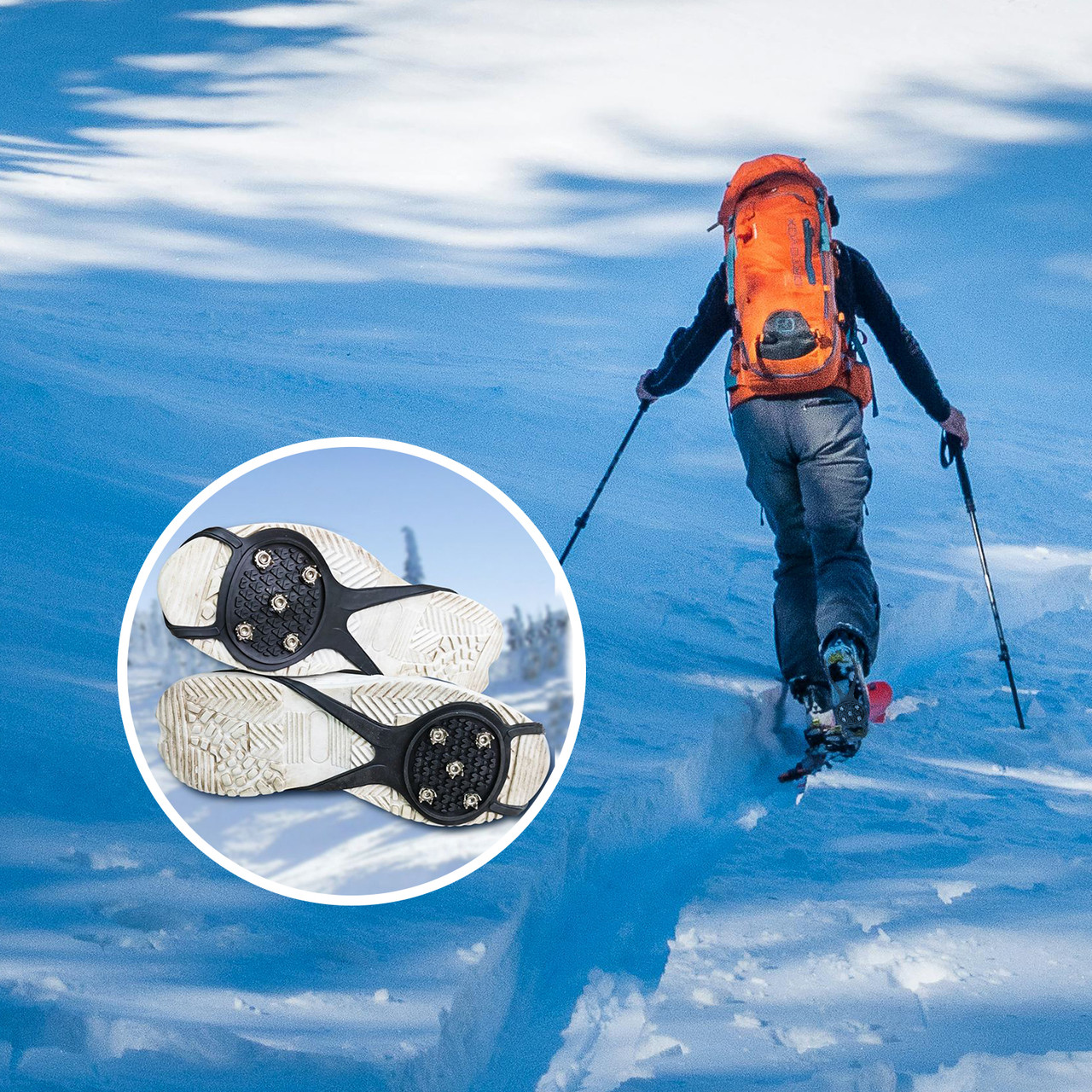 Universal Traction Spikes Crampons for Shoes (Kid & Adult Sizes) product image