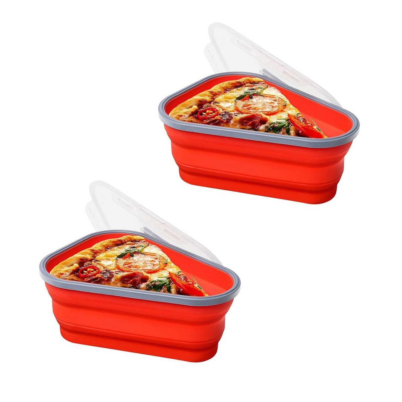Collapsible Adjustable Reusable Pizza Container (2-Pack) product image