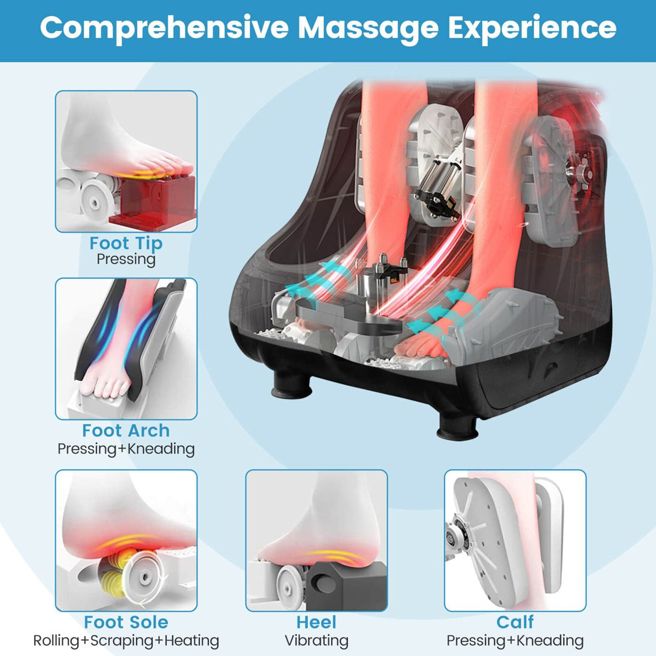 Shiatsu Kneading & Heating Foot/Calf/Leg Massager product image