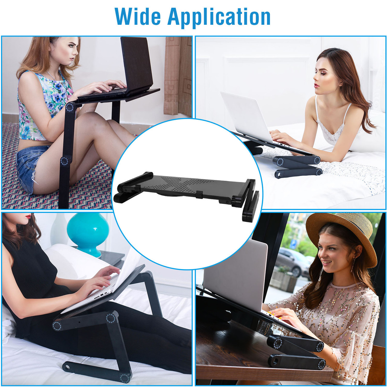 iMounTEK® Foldable Laptop Table Desk with Mouse Pad product image