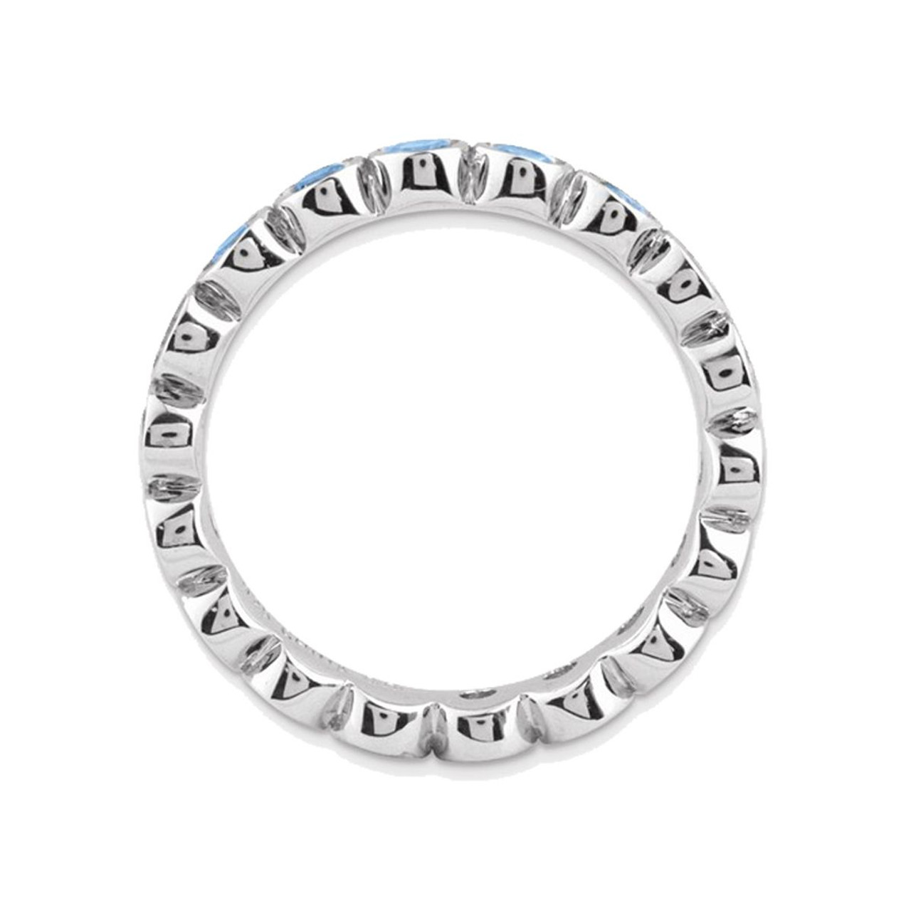 1.60 Carat (ctw) Blue Topaz Ring in Sterling Silver product image 1.60 Carat (ctw) Blue Topaz Ring in Sterling Silver product image