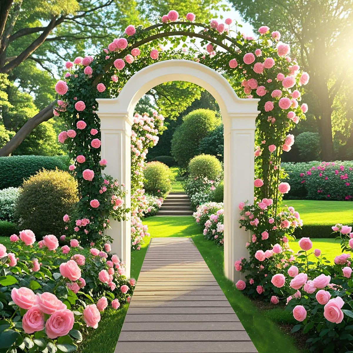 8 ft Outdoor Pathway with HDPE Frame product image