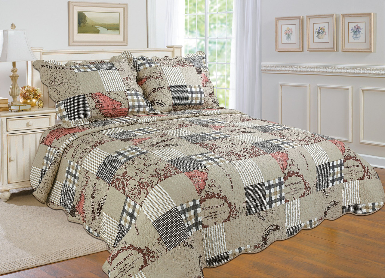 Printed 3-Piece Quilt Set product image