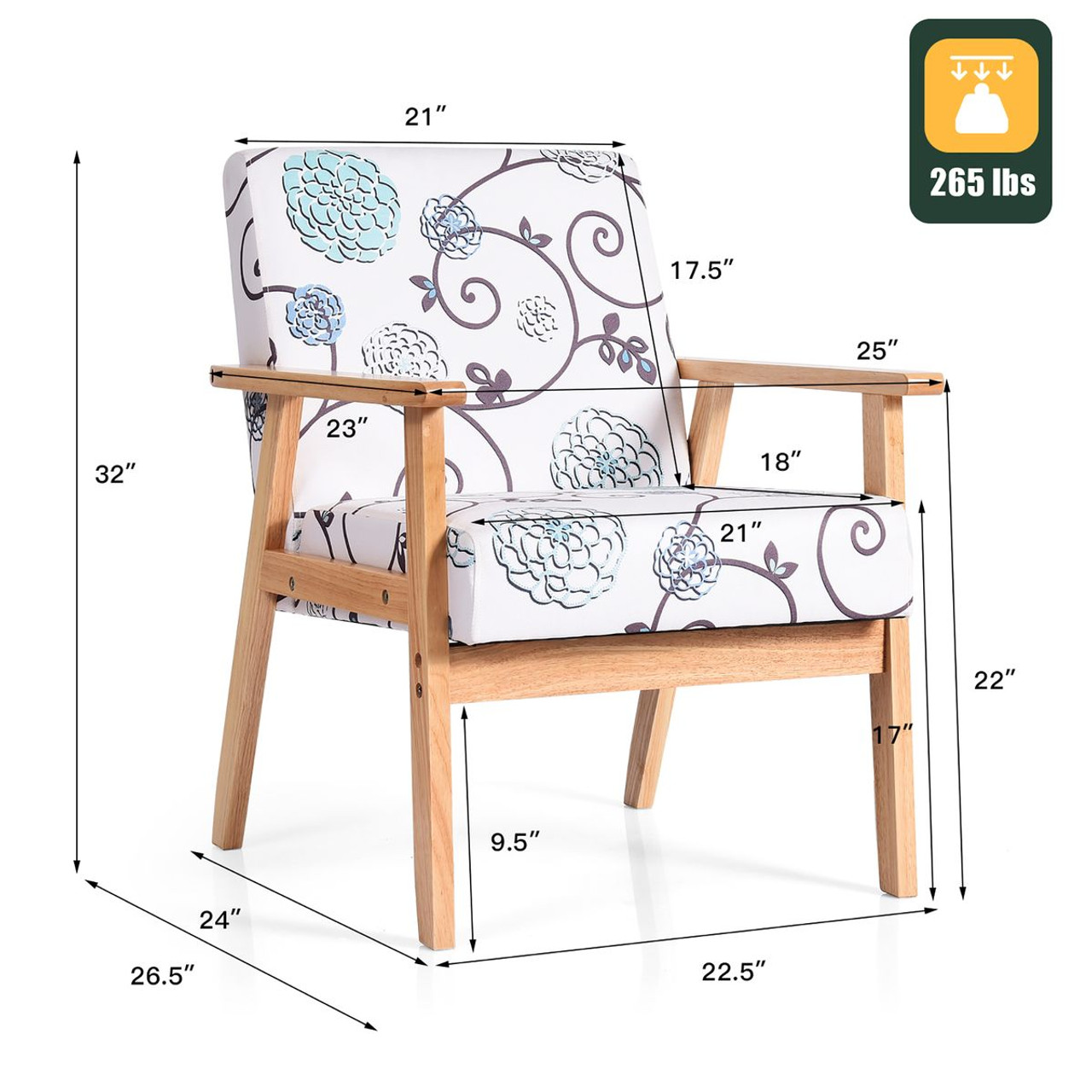 Modern Accent Lounge Armchair product image