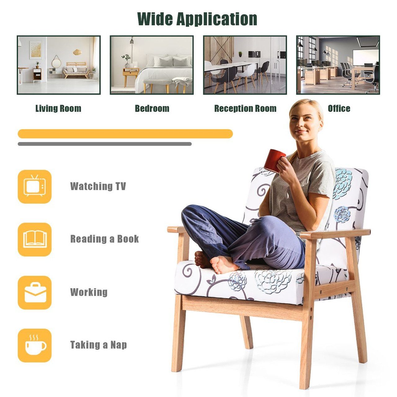 Modern Accent Lounge Armchair product image