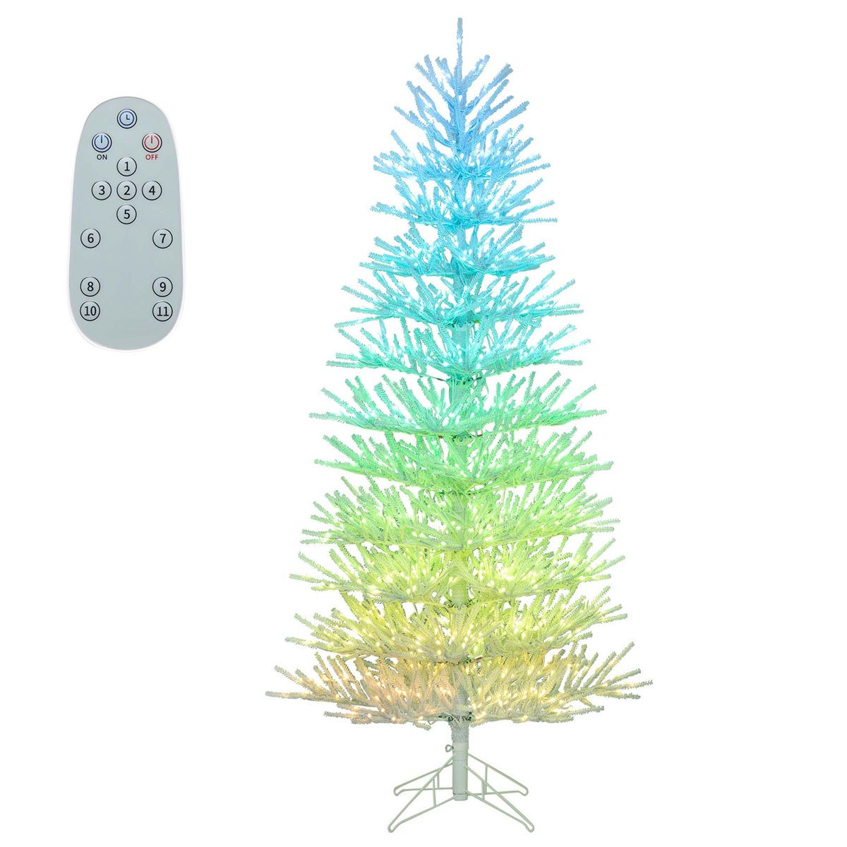 7 ft Artificial Hinged Christmas Tree with 820 Branch Tips product image