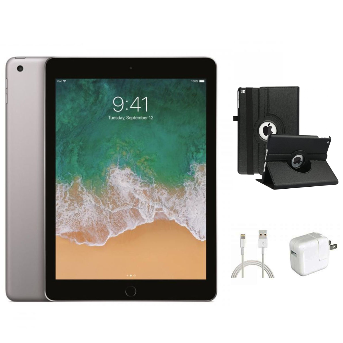 Apple iPad 6 Bundle, 32GB, Wi-Fi Only, MR7F2LL/A (2018 Release) product image