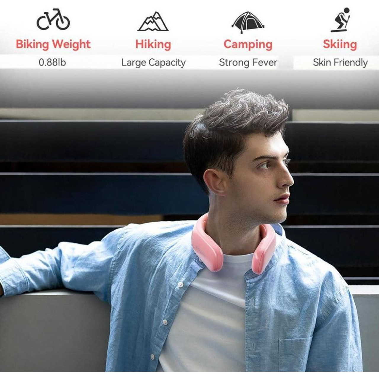 10,000mah Rechargeable Neck Warmer (3 Colors) product image