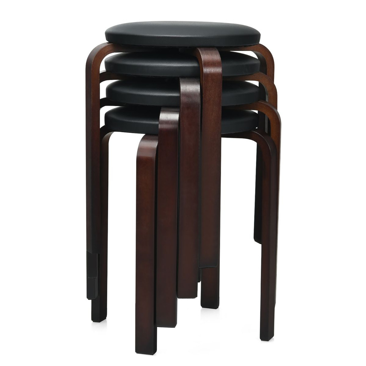 Bentwood Round Stackable Dining Stools (Set of 4) product image