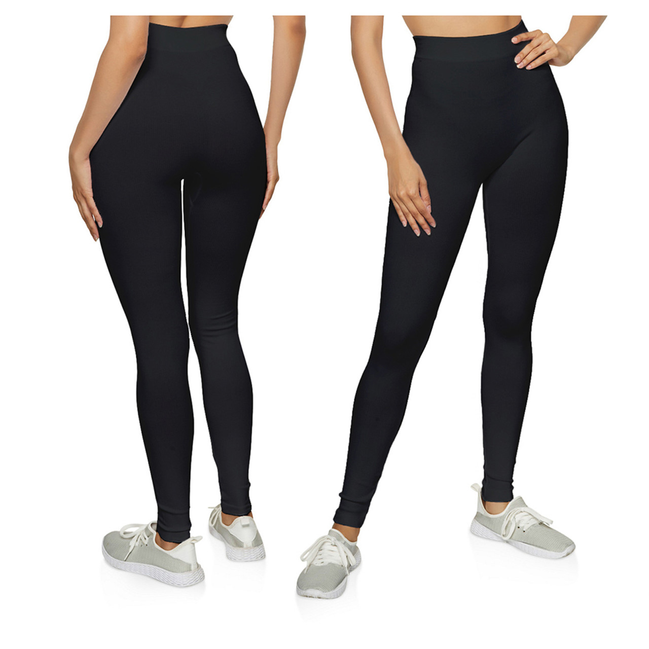 Women's High Waisted Tummy Control Seamless Leggings (2-Pack) product image