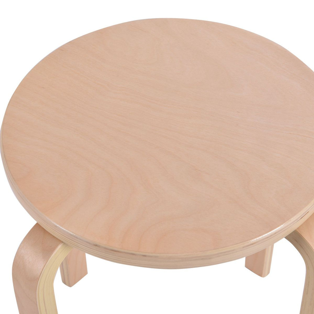 17-Inch Bentwood Stools with Round Top (Set of 4) product image