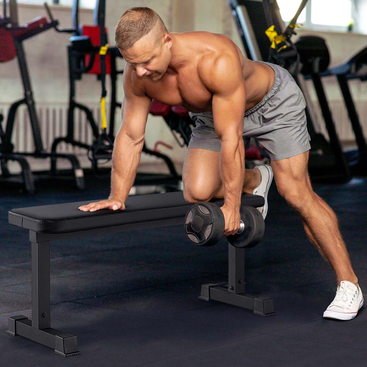 660-Pound Capacity Flat, Heavy-Duty Strength Training Bench product image