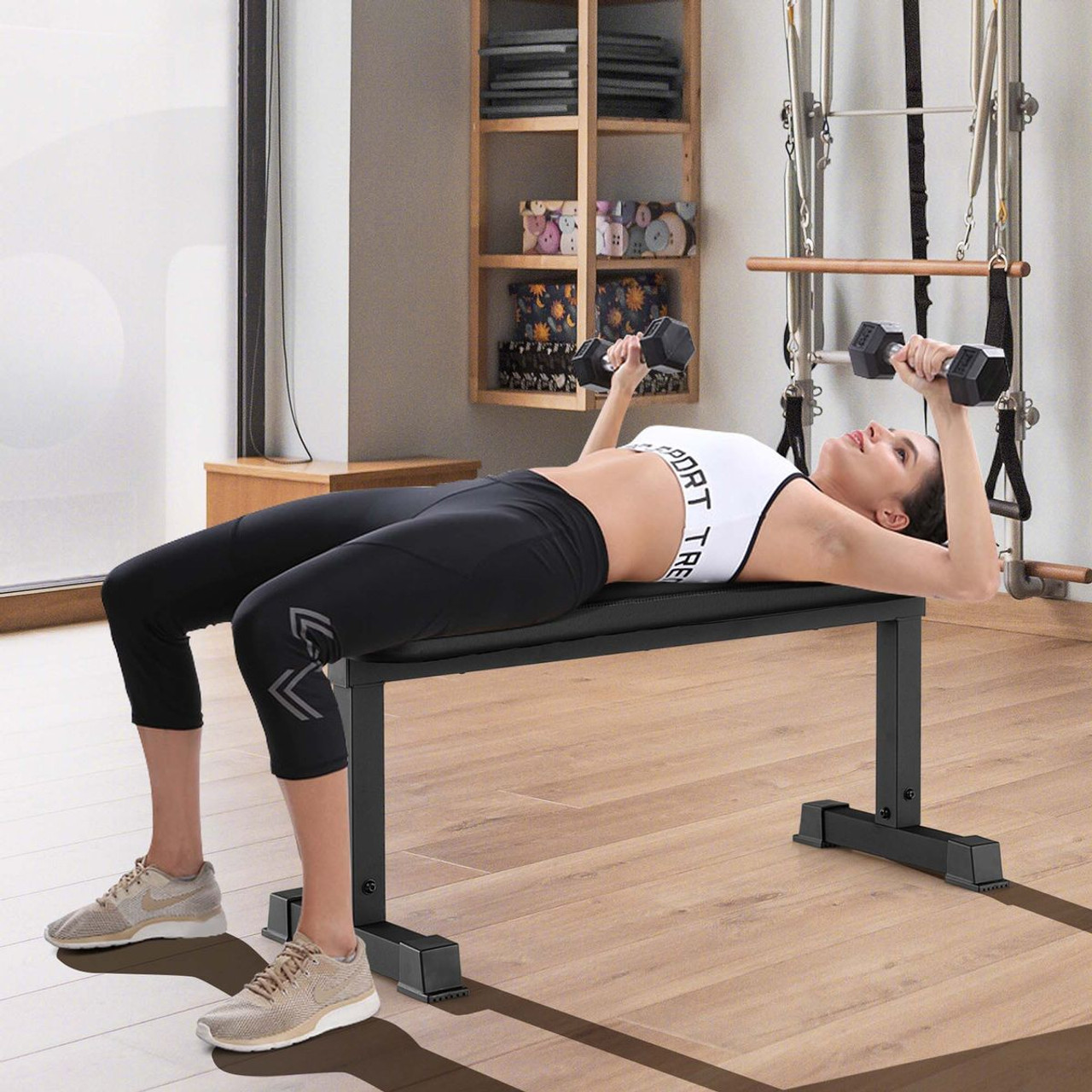 660-Pound Capacity Flat, Heavy-Duty Strength Training Bench product image