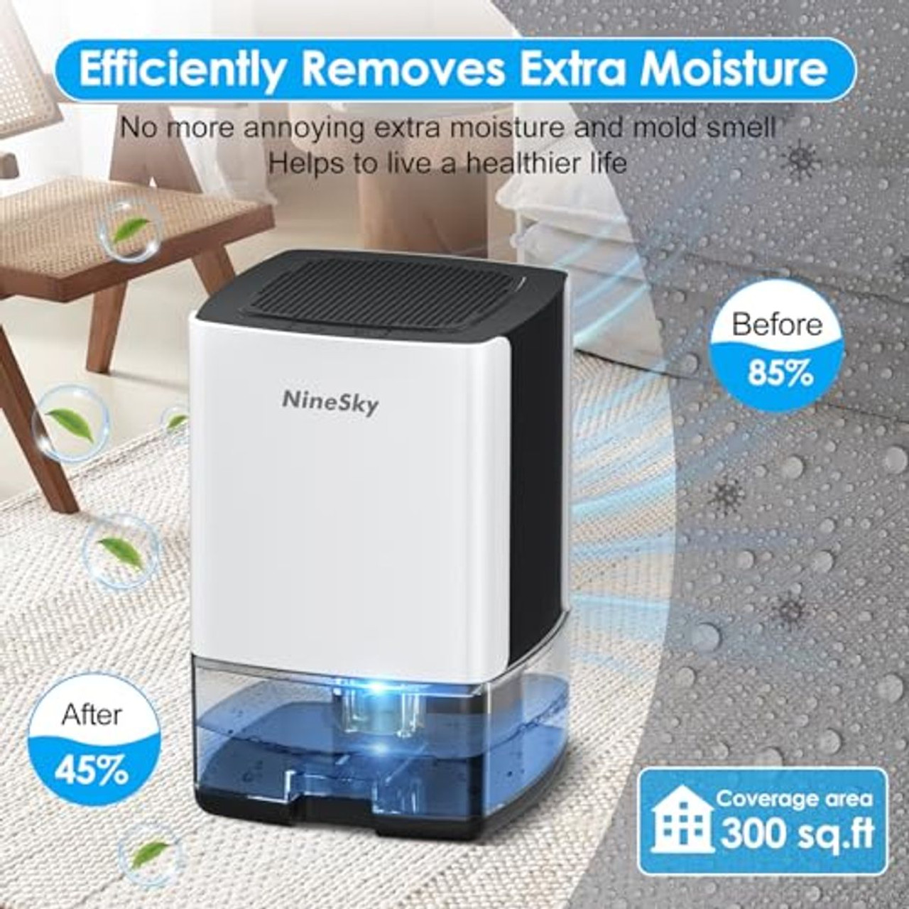 Ninesky 35 oz. Water Dehumidifier product image