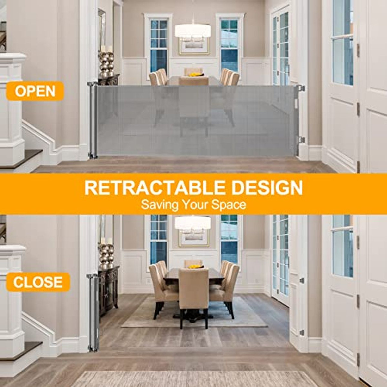 100-inch Extra Wide Retractable Mesh Baby Gate  product image
