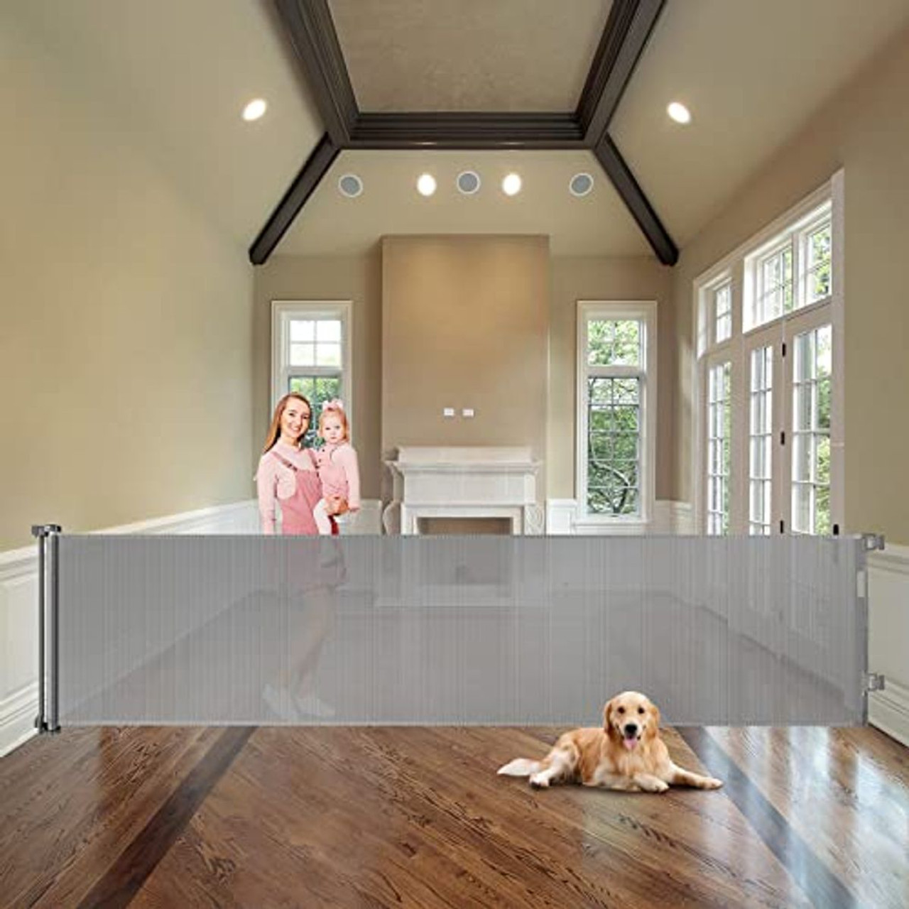 100-inch Extra Wide Retractable Mesh Baby Gate  product image