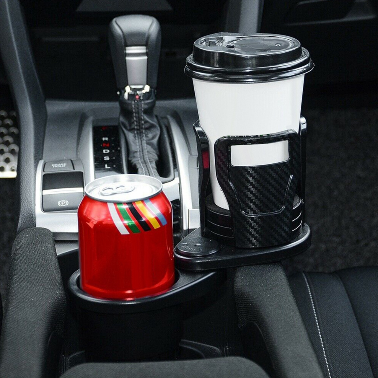 2-in-1 Car Cup Holder Adapter with Adjustable Size Extender product image