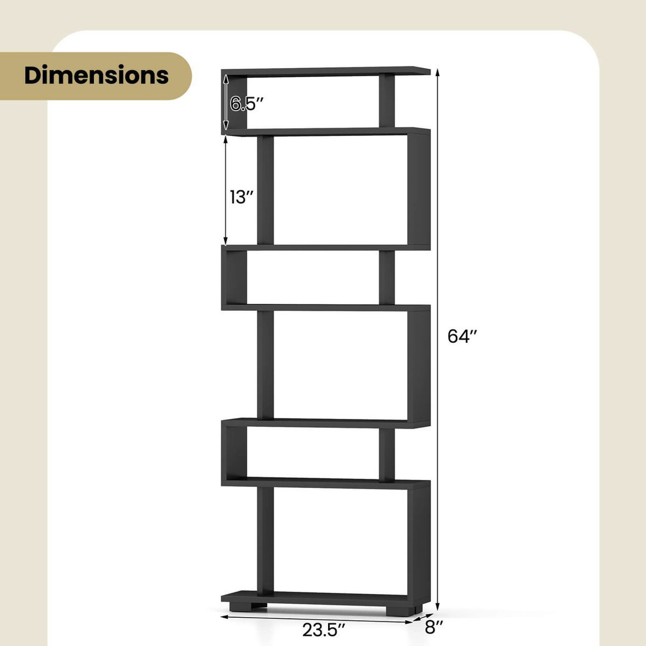 6-Tier Open Bookshelf  product image