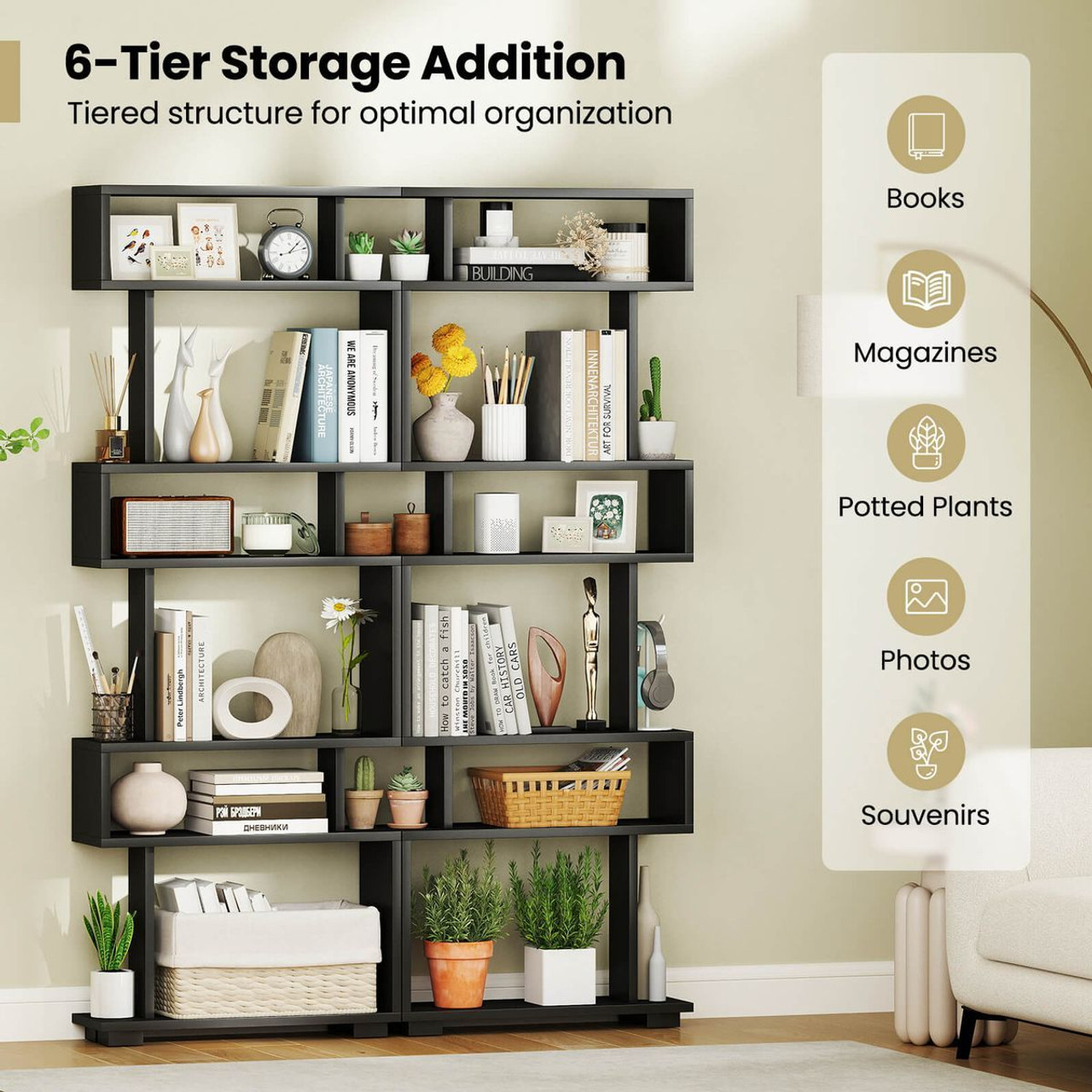 6-Tier Open Bookshelf  product image